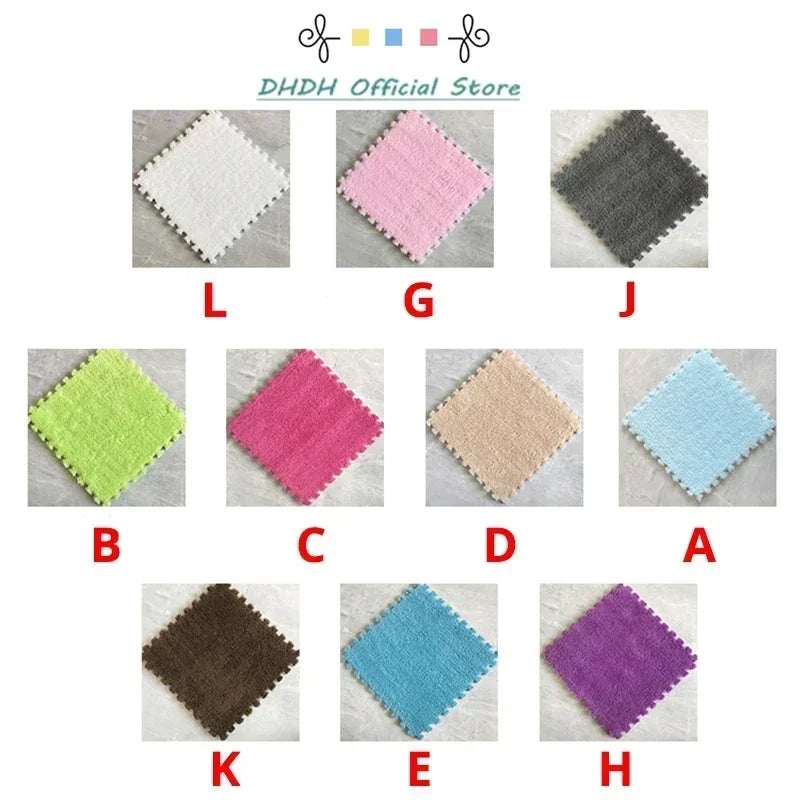 5-20pcs Soft Plush Kids Carpet Baby Play Mat Baby Play Mat in Children's Room Keep Warm Playmat for Baby Floor Baby Foam Mat
