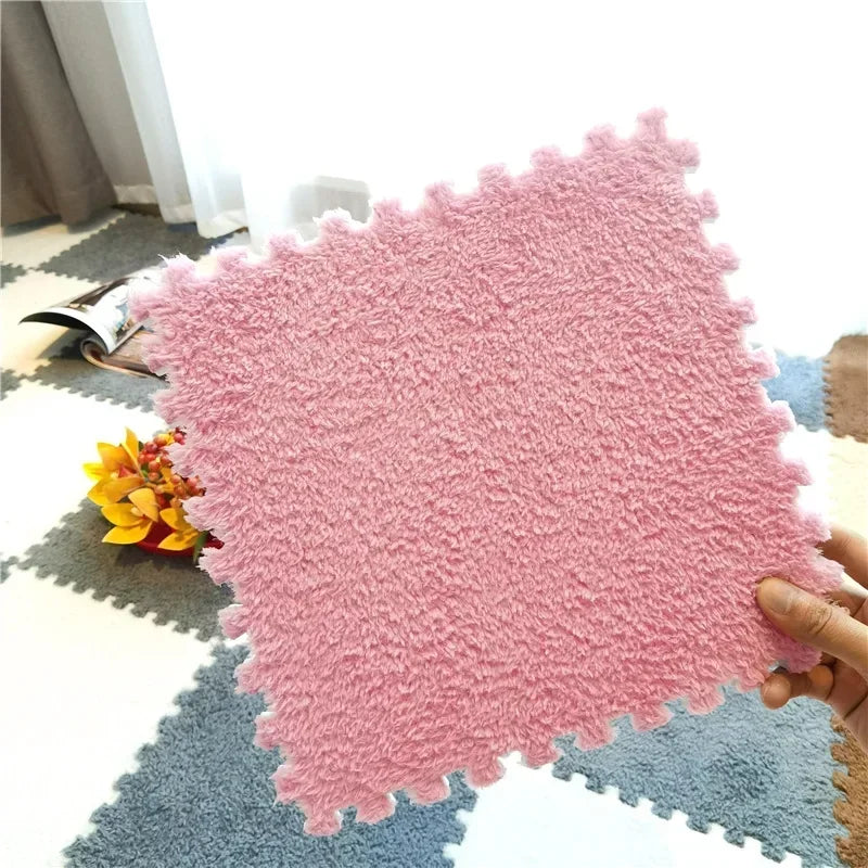 5-20pcs Soft Plush Kids Carpet Baby Play Mat Baby Play Mat in Children's Room Keep Warm Playmat for Baby Floor Baby Foam Mat