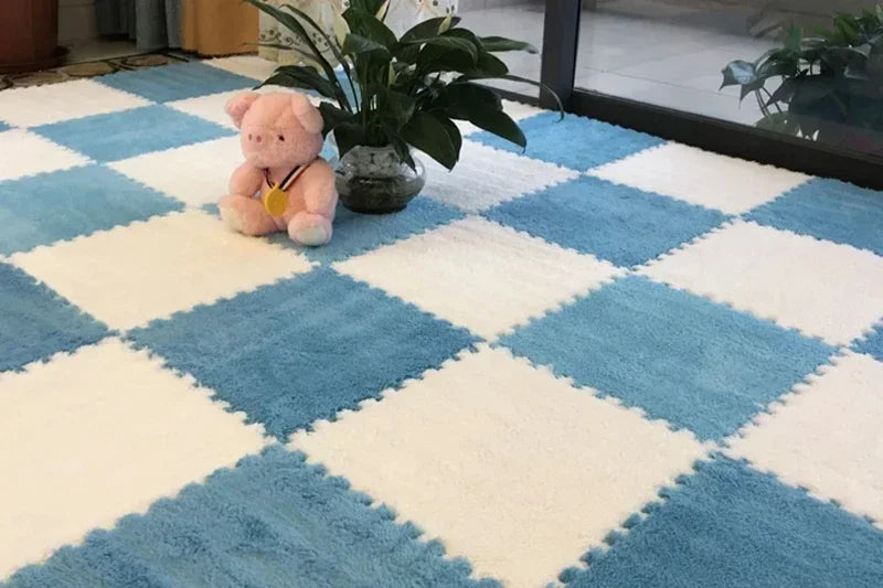 5-20pcs Soft Plush Kids Carpet Baby Play Mat Baby Play Mat in Children's Room Keep Warm Playmat for Baby Floor Baby Foam Mat