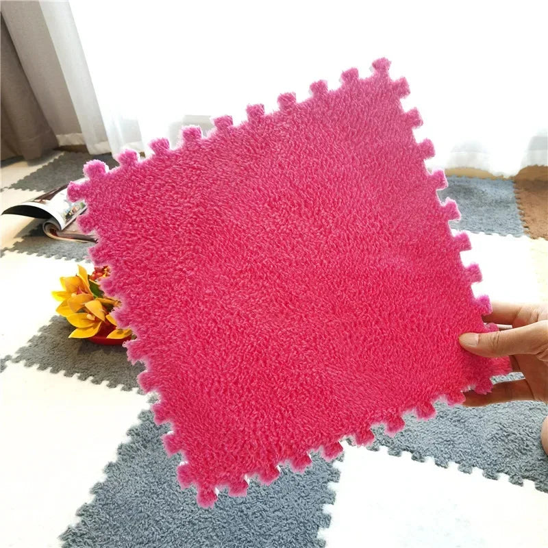 5-20pcs Soft Plush Kids Carpet Baby Play Mat Baby Play Mat in Children's Room Keep Warm Playmat for Baby Floor Baby Foam Mat