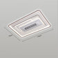 New Design Bladeless Modern Square Led Ceiling Fan With Light Remote Control White Invisible Fan Lamps for Living Room