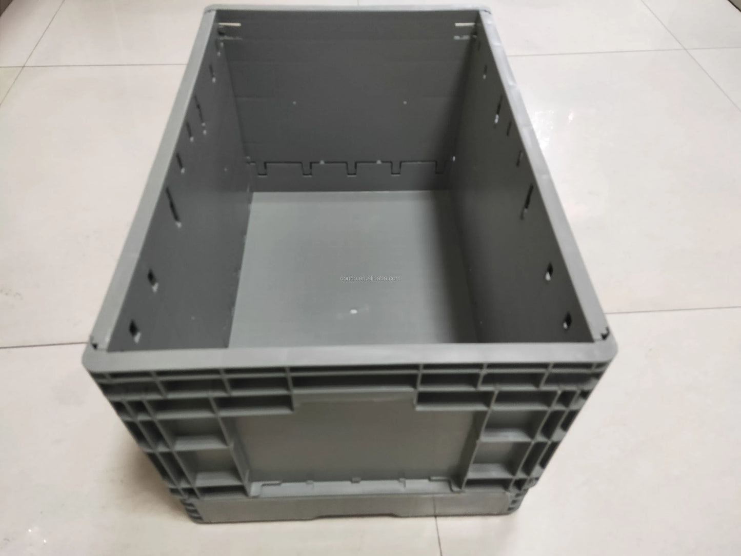 Foldable Plastic Storage Box, ESD Antistatic Folding Box Bins for Electronic Components