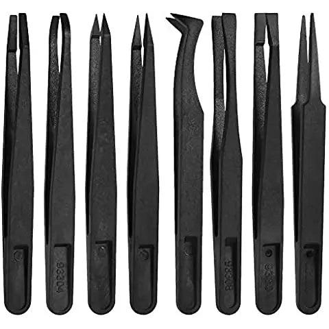ESD Plastic Anti-static Tweezers Cleanroom Small Tools Workshop Tweezers