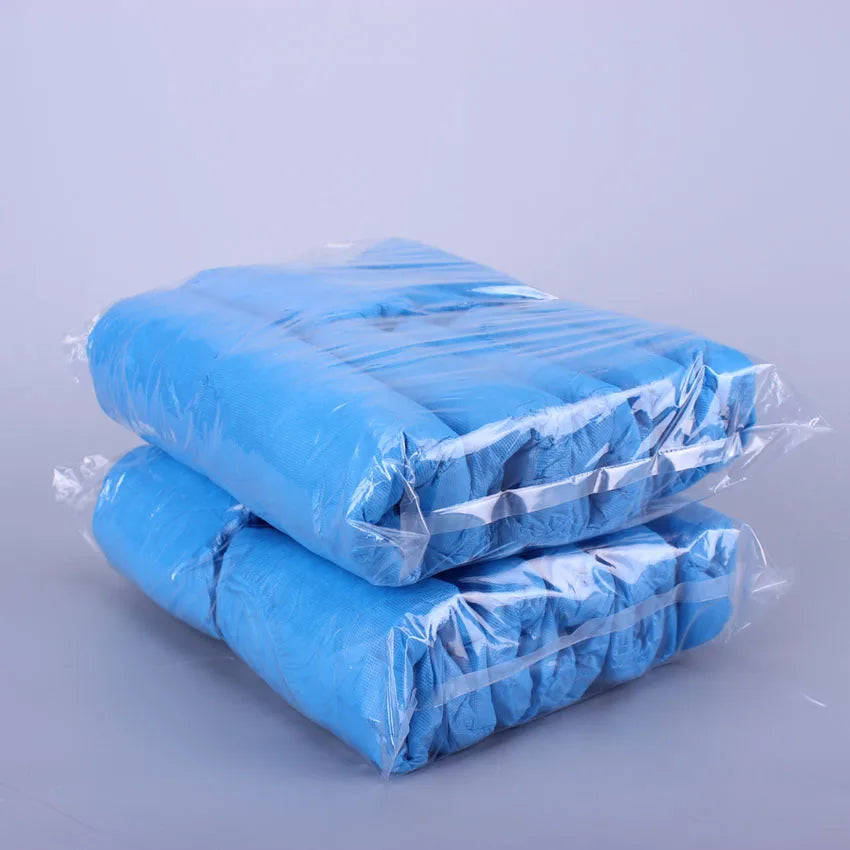 Disposable Consumable Blue Plastic Anti-Dust Overshoes Foot Covers Anti Slip Protective Shoe Covers Waterproof Cpe Shoe Cover