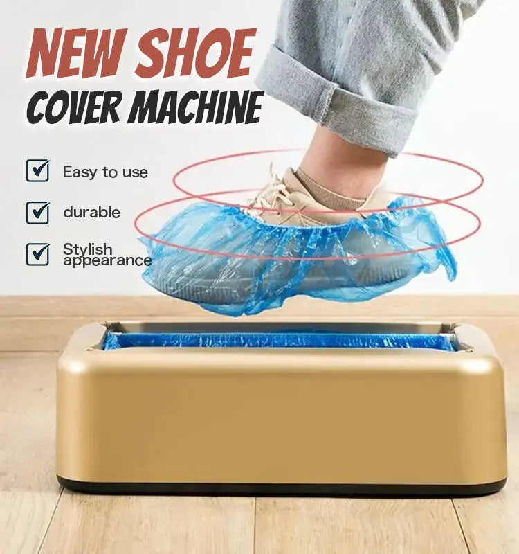 Automatic Shoe Cover Dispenser Overshoe Machine Home Office Disposable Foot Set