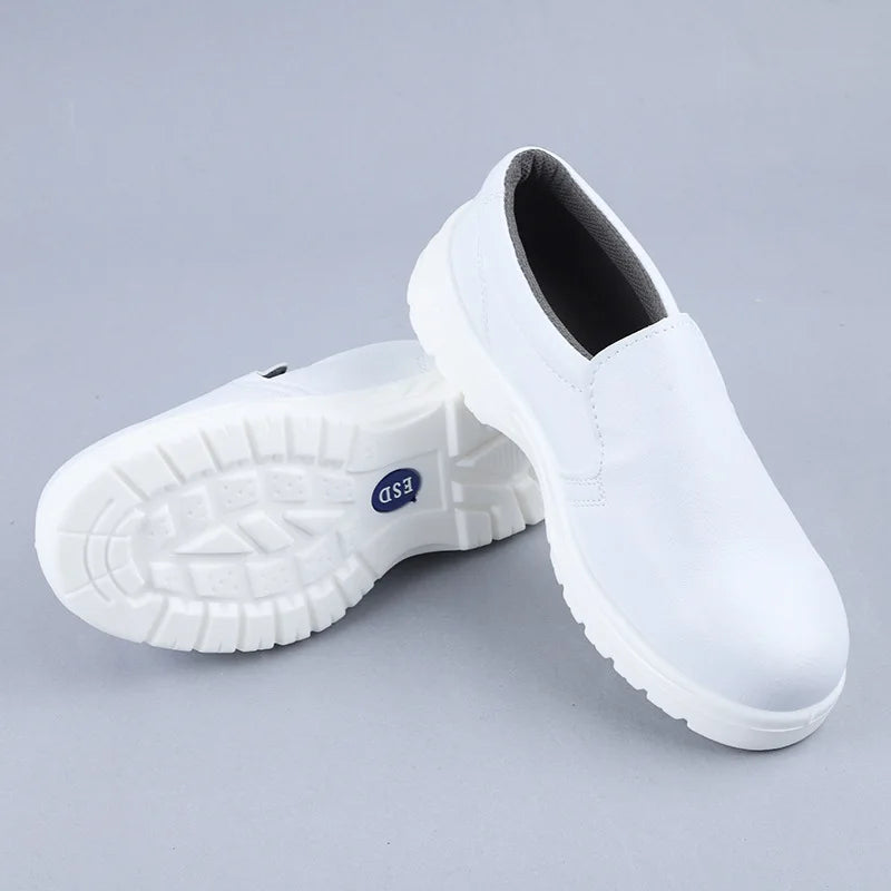 Dustproof Work Shoes Industrial protection Anti-static Esd Safety Shoes White Safety Shoes