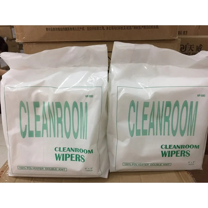 1000 Class Factory Supply Cleanroom 100% Polyester Wiper Wipes for Lab Electronics
