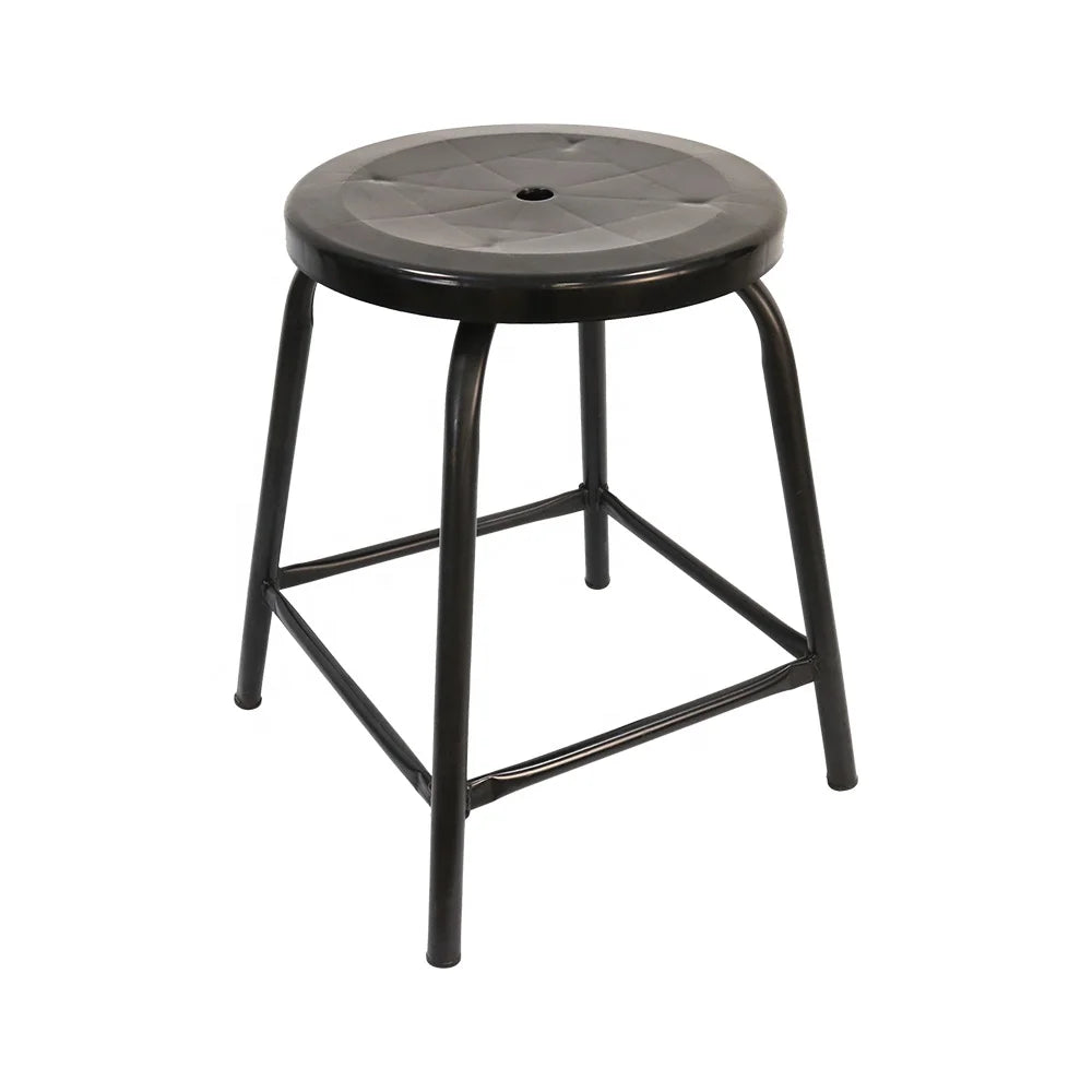 QXR Emebiol Q-FWSPP45 Wholesale 45 cm High PP Seat Durable Ergonomics Permanent Antistatic Metal Industrial Stool