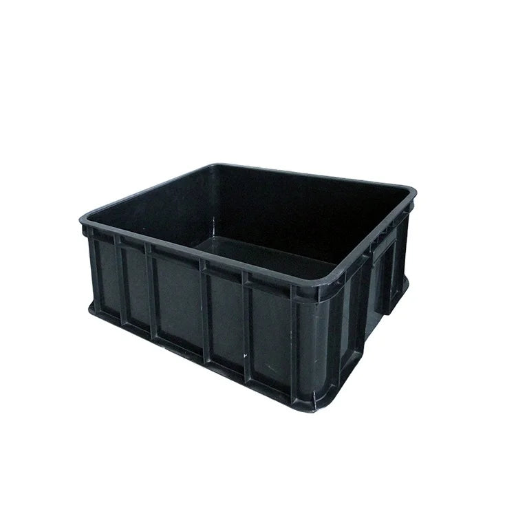 Conductive ESD Container Tray Pallet Bin Anti Static Circulation Box Black Plastic Storage Box