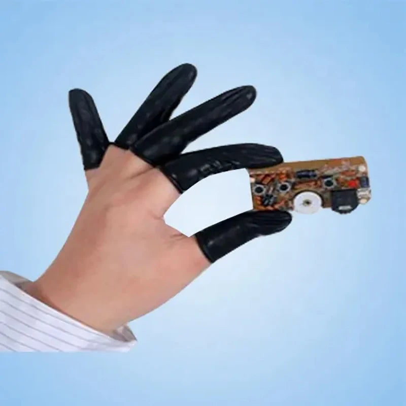 Esd Flexible Finger Sleeve Cot Mini Latex Tools Disposable Antistatic Finger Cot for Electronic Cleaning Workshop