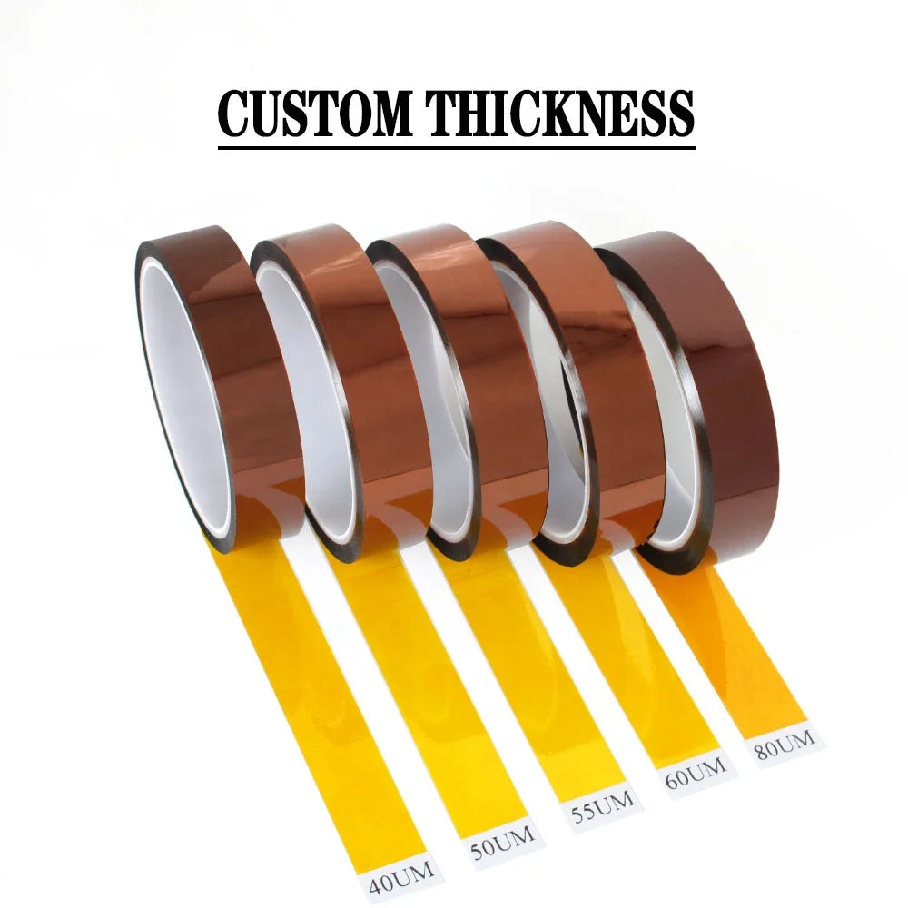 1- High Temperature Resistant Heat Transfer Thermal Sublimation BGA Electrical Pi Film Silicone Adhesive Kaptons Polyimide Tape