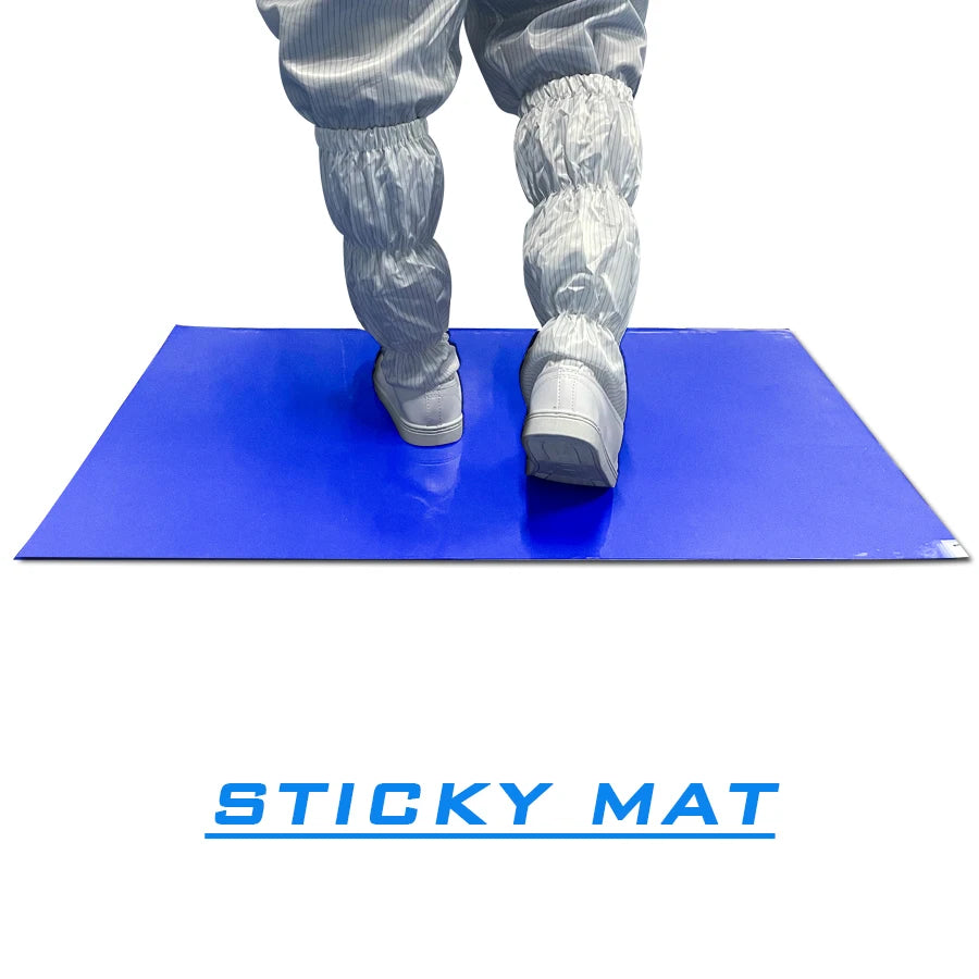 Disposable Blue 30 Layers 8 Mat/case Cleanroom Tacky Mat Sticky Mat for Laboratory Hospital Construction Pets