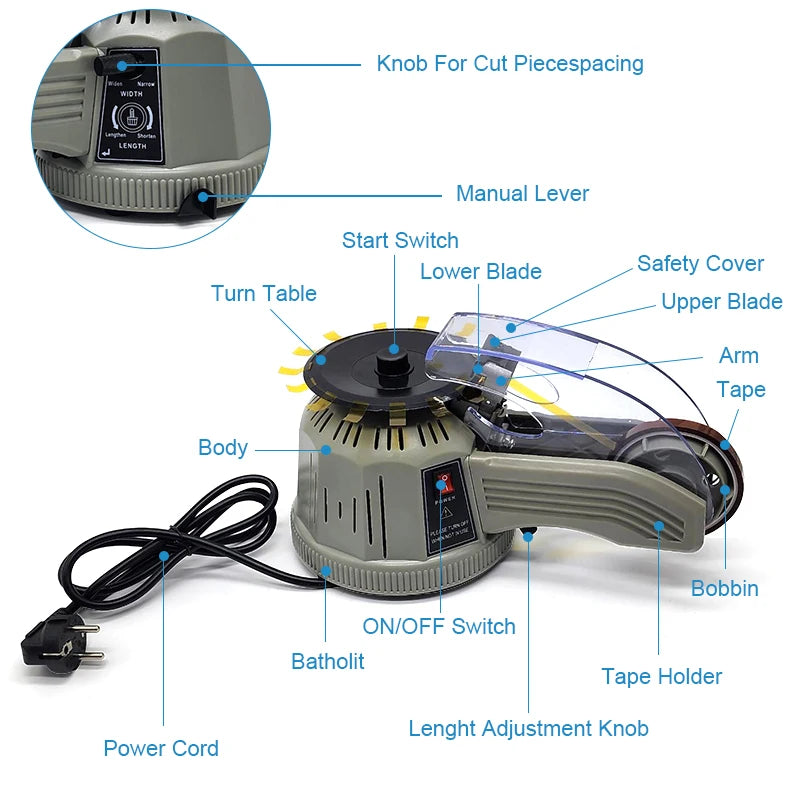 High Quality Automatic Electric Tape Dispenser & Cutting Machine Wholesale Multifunctional Tool Kit