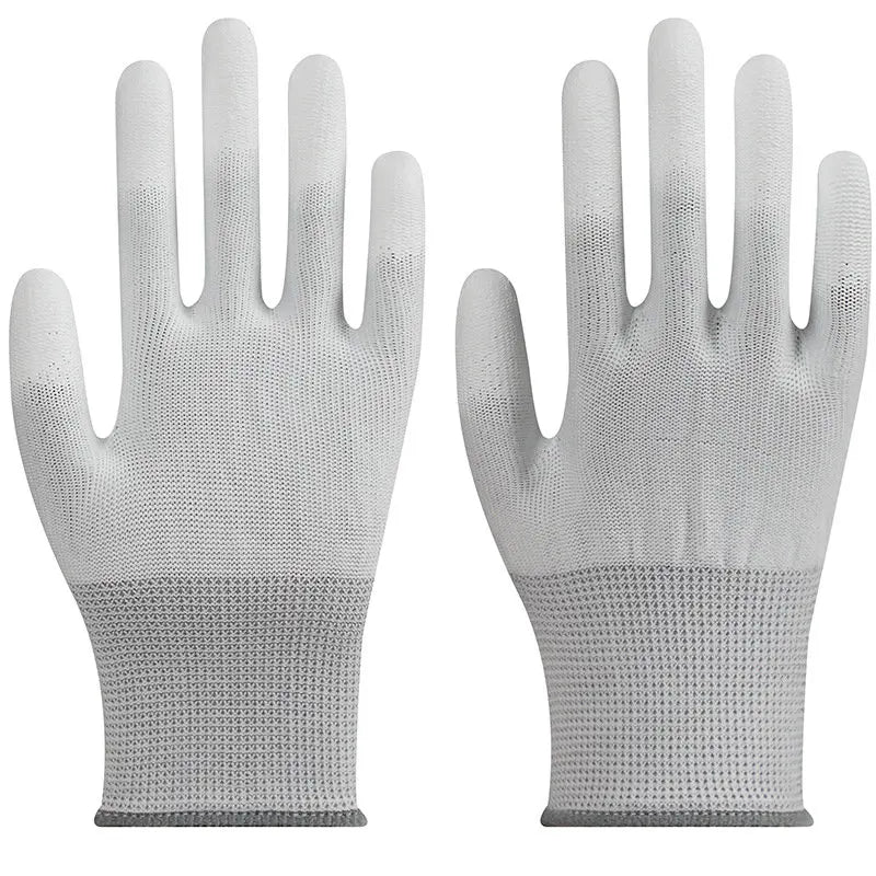 FR0306 Conductive Copper Fiber Glove PU Fingertip Coating Gloves