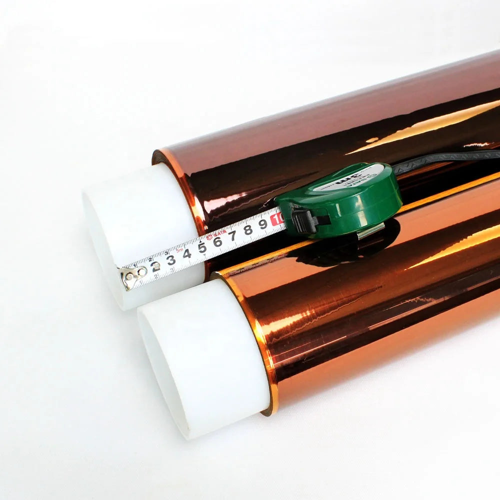 1- Heat Resistant Polyimide Pi Film Silicone Adhesive Kaptons Polyimide Tape Log Roll Jumbo Roll Factory Supplier Manufacturer