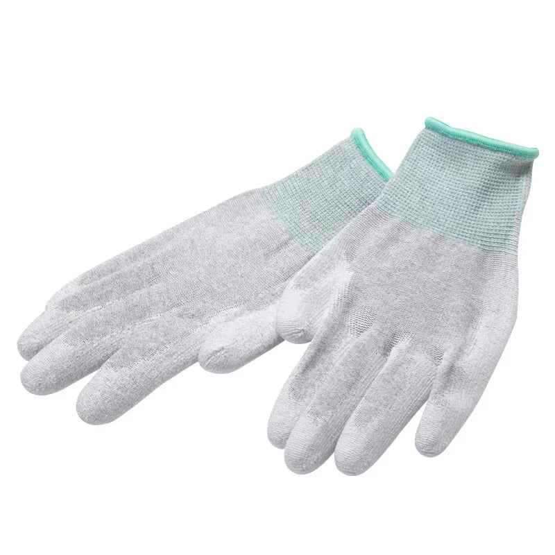 FR0304 ESD Nylon Glove with Carbon Fiber PU Plam Coating Gloves