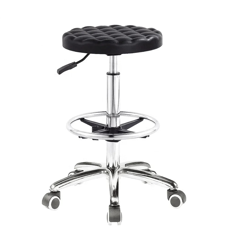 Factory Price Swivel ESD AntiStatic PU Foam Laboratory Stool Ergonomic Hospital Office Counter Chair With Soft Round Saddle Seat