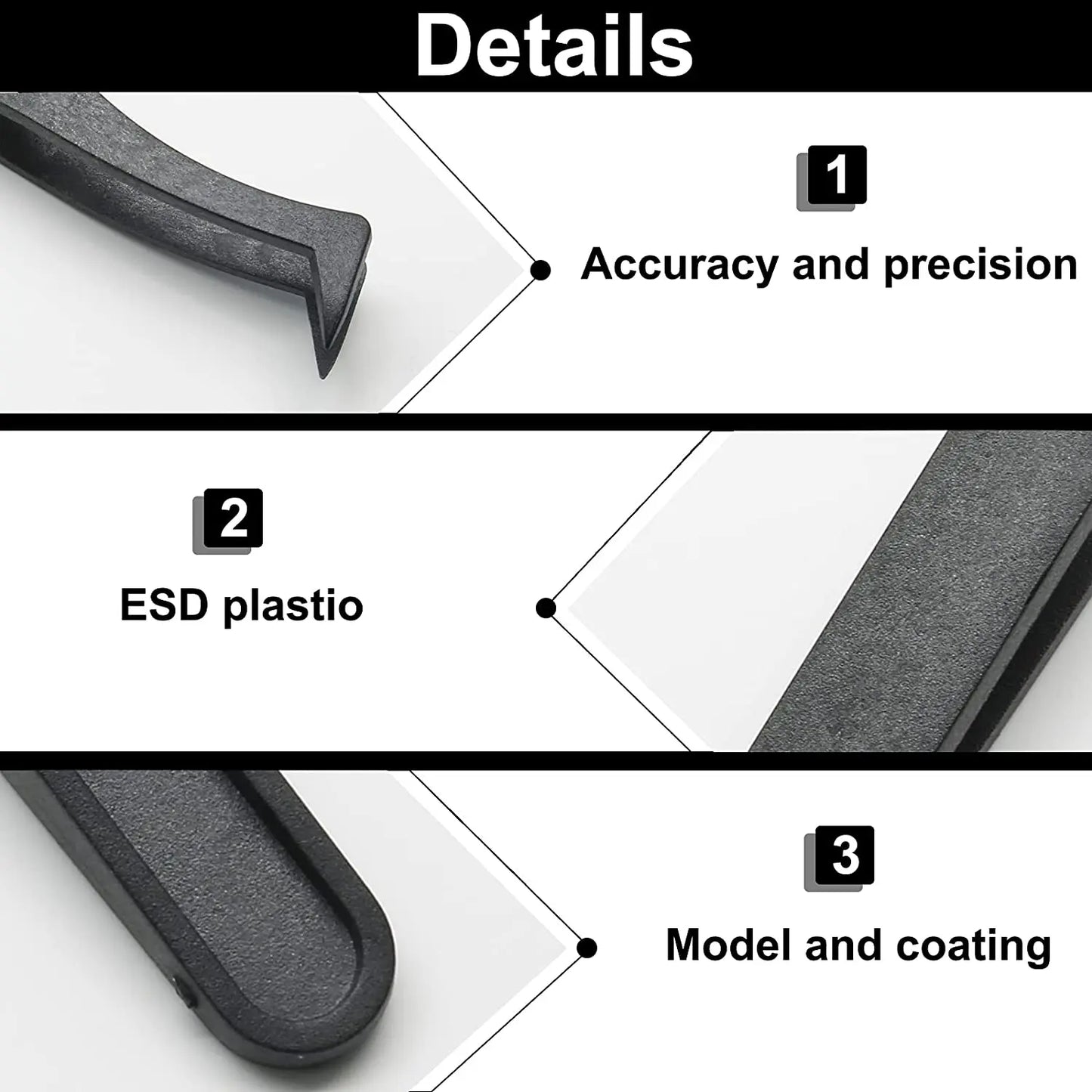 Wholesale High Quality Antistatic Plastic Tweezers/ Antistatic Tweezers for Industry