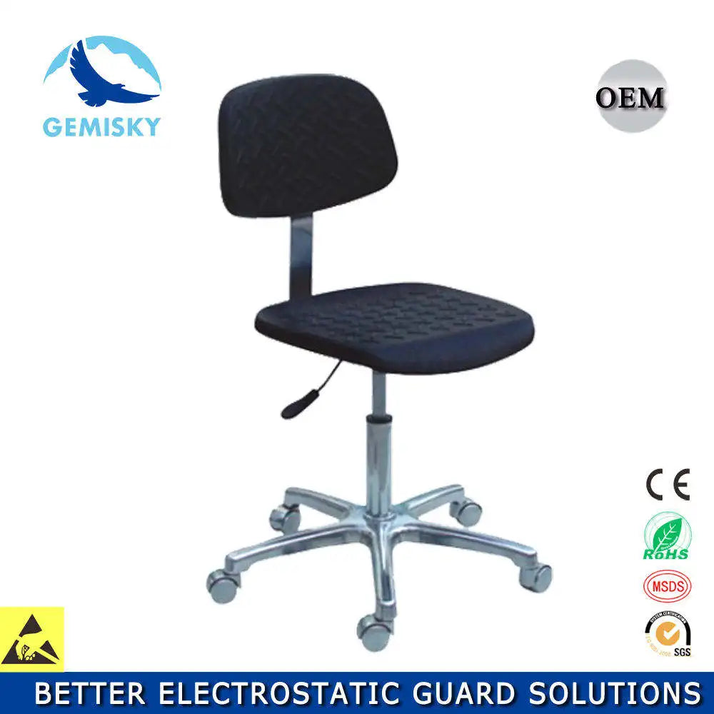 High Quality Height Adjustable Doctor and Nurse Laboratory Static Pu Stool Laboratory Chair