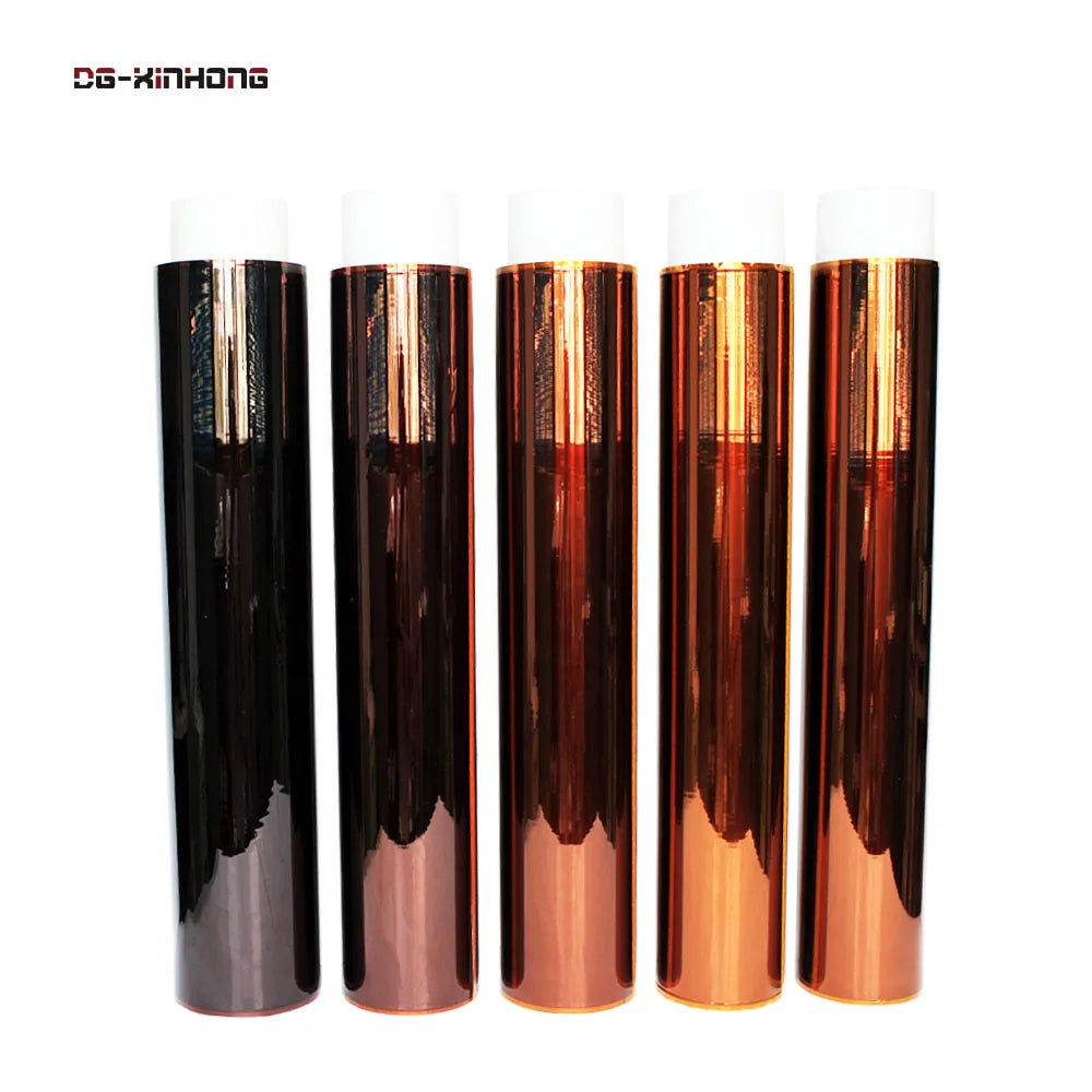 1- Heat Resistant Polyimide Pi Film Silicone Adhesive Kaptons Polyimide Tape Log Roll Jumbo Roll Factory Supplier Manufacturer