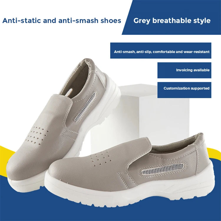 Esd Anti Static Work Steel Toe Puncture Proof Industrial Safety Shoes