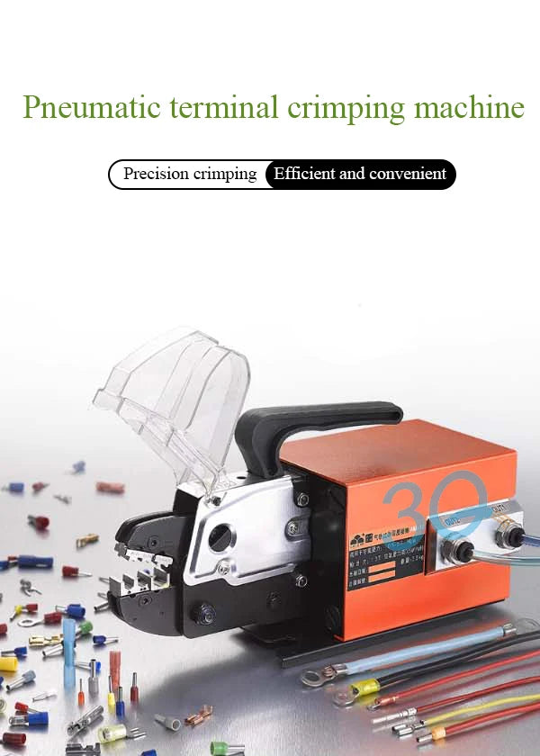 AM-10 Portable Pneumatic Crimping Tool Pneumatic JST Crimp Tool Cable Lug Crimping Machine Terminal Crimper