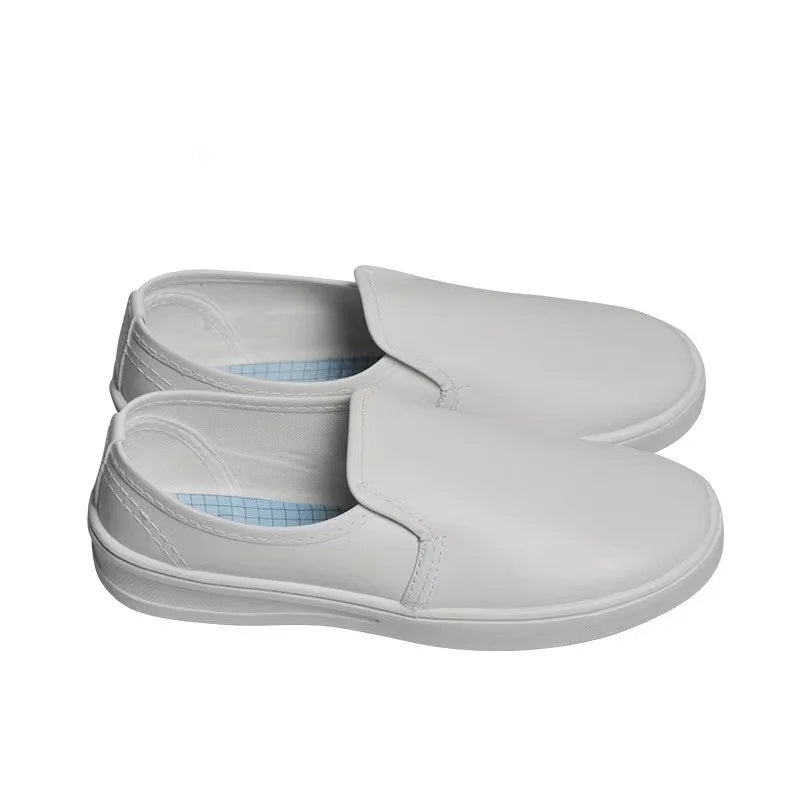 PVC Canvas ESD Magic Cleanroom Shoe Dark Blue Antistatic