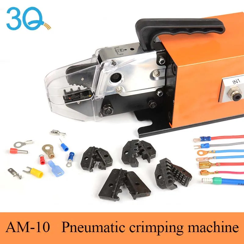 AM-10 Portable Pneumatic Crimping Tool Pneumatic JST Crimp Tool Cable Lug Crimping Machine Terminal Crimper