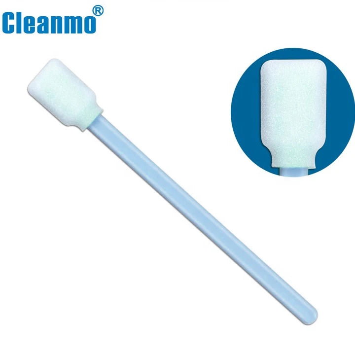 Cleanroom 100ppi Sponge Stick Industrial Solvent Cleaning Dust Free Foam Tip Head Swab for Printer Head FS707