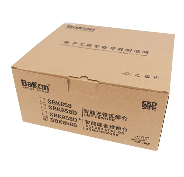 Bakon BK8586 700W Comprehensive Maintenance Hot Air Gun 2 in 1 Soldering and Desoldering Iron Rework Station