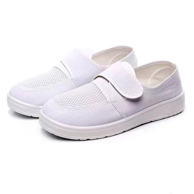 Factory Cleanroom Mesh Canvas Protective PU Work Shoes ESD Work Shoes Anti-static Shoes