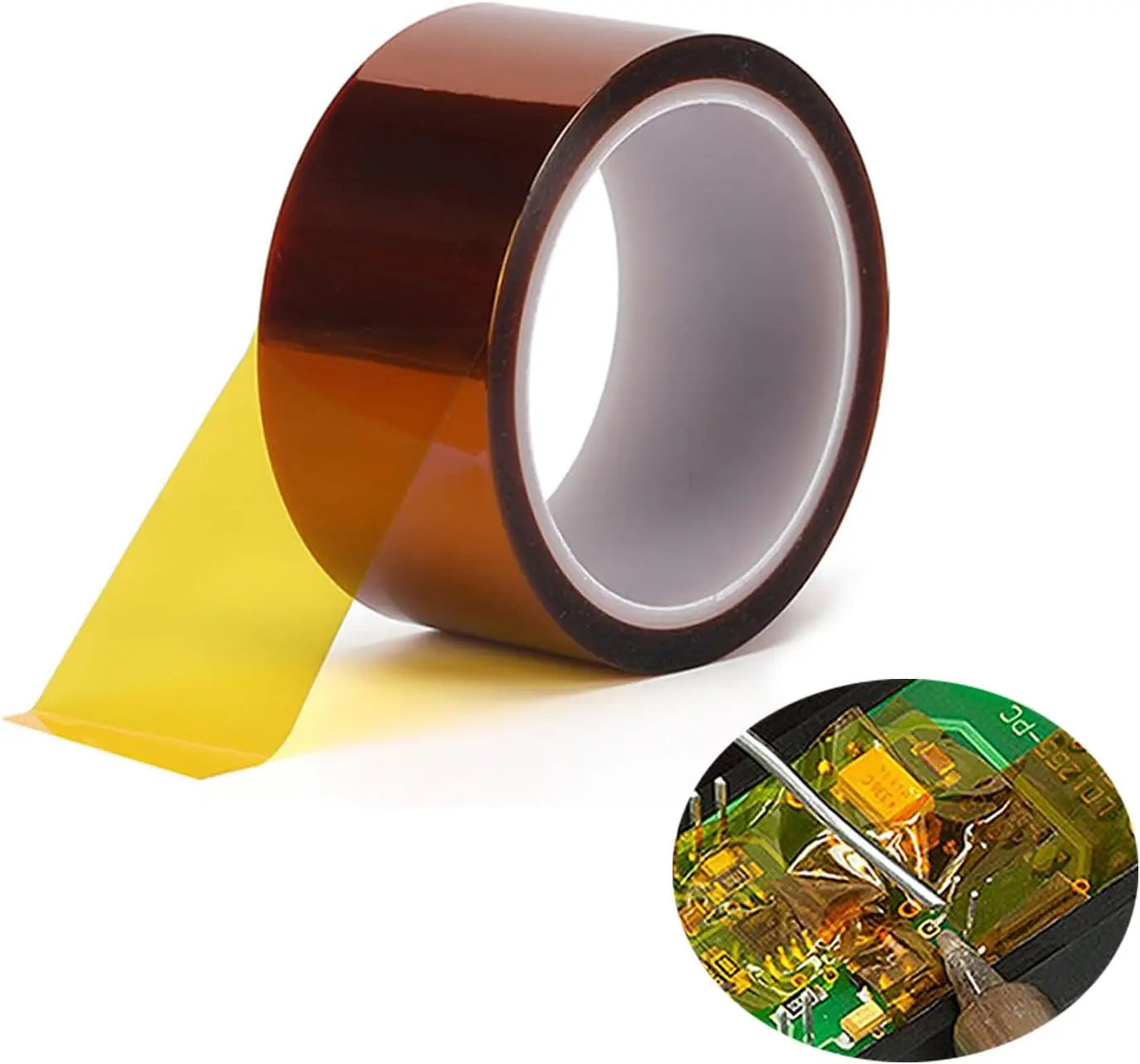 0.05mm*20mm*33m Polyimide Tape Insulating Material Anti Static Heat Resistant Electric High Temperature Tape Insulating
