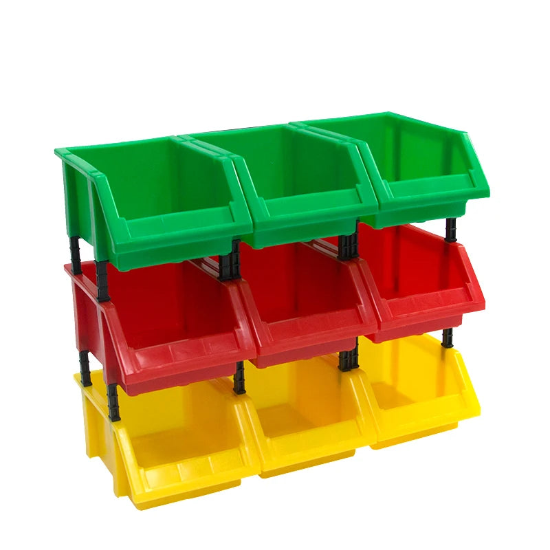 Electronics Tool Box Warehouse Spare Storage Stackable Bins Plastic Parts Bin Shelf