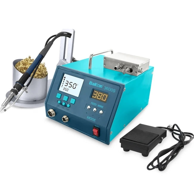 Bakon BK3600S High Power Lead Free All-In-One Automatic Tin Feeding Soldering Station with Sleep Function