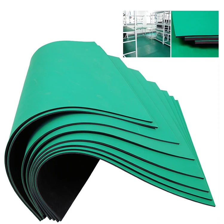 ALLESD ESD Table/Floor Mat Rubber Sheet Durable Antistatic Mat ESD Rubber Mat for Workbench