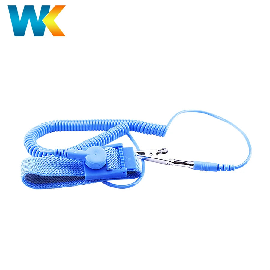 Adjustable PVC Antistatic Bracelets Elastic PU Grounding Cord ESD Wrist Strap for Safety Product