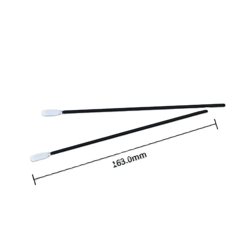 Industrial Long Black Handle Disposable Polyurethane Dust Free Cleanroom Foam Flexible Tip Swab