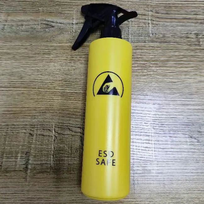Blue 500ml Plastic Squeeze Type EPA Solvent Dispenser Bottle Antistatic ESD Spray Wash Bottle for ESD Safe Area