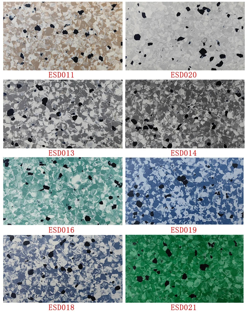 600*600mm*2mm Cleanroom Static Control Vinyl Floor Covering ESD Antistatic PVC Vinyl Flooring Tile