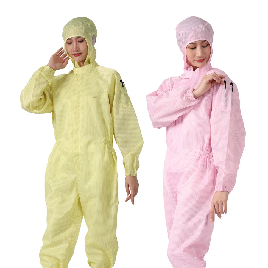 Manufacturer Hot Sale Comfortable One-piece Antistatic Overalls Women Work Protection Anti-static Clothing