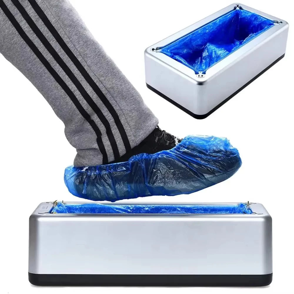 Automatic Disposable Waterproof Overshoes Dispenser Portable Hand-Free Shoe Cover Machine for Home Office Supermarket Smart Home