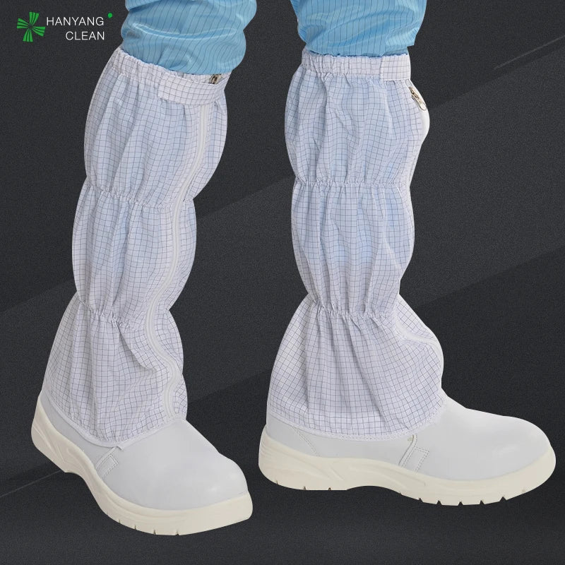 PU ESD Antistatic Safety Boots with Steel Toe Modern Protective Working Boots for Summer & Winter Insole Fabric Upper Protection