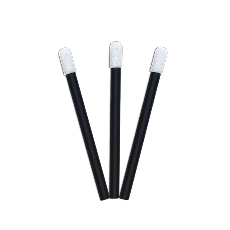 68.5mm Black Industrial Foam-ended Sponge Tip Buds Cleanroom Open Cell Foam Swab
