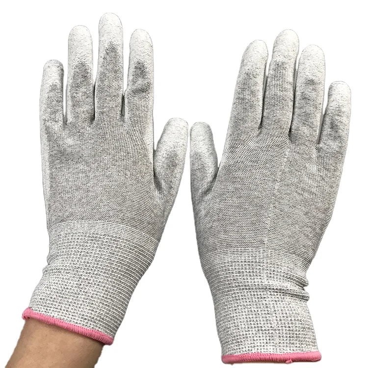 High Quality Factory Supply PU Coated Palm Gloves Cleanroom Safe ESD Anti Static Gloves for Electronics