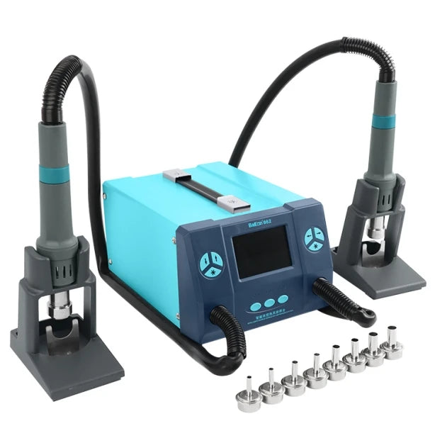 Bakon BK862 2000W Intelligent Dual-control Hd Display Brushless Vortex Hot Air Gun Desoldering Rework Station