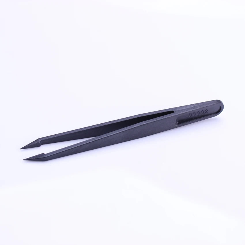 Industrial Black Mini 933 Series Anti-static Conductive ESD Plastic Tweezers for Electronic Pcb Smd Ic Repair Tool