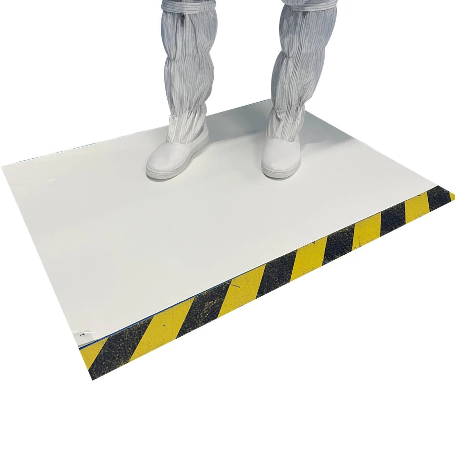 0.03mm White High Stickness Industrial Cleanroom 30 Layers Disposable Adhesive Sticky Mat for Clean Room Floor Door