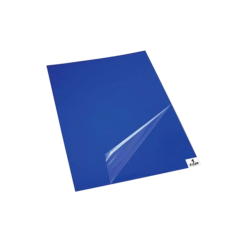 Blue Multi-Layer Peelable 18 X 36 Inch Adhesive Cleanroom Sticky Dust Mat for Shoe