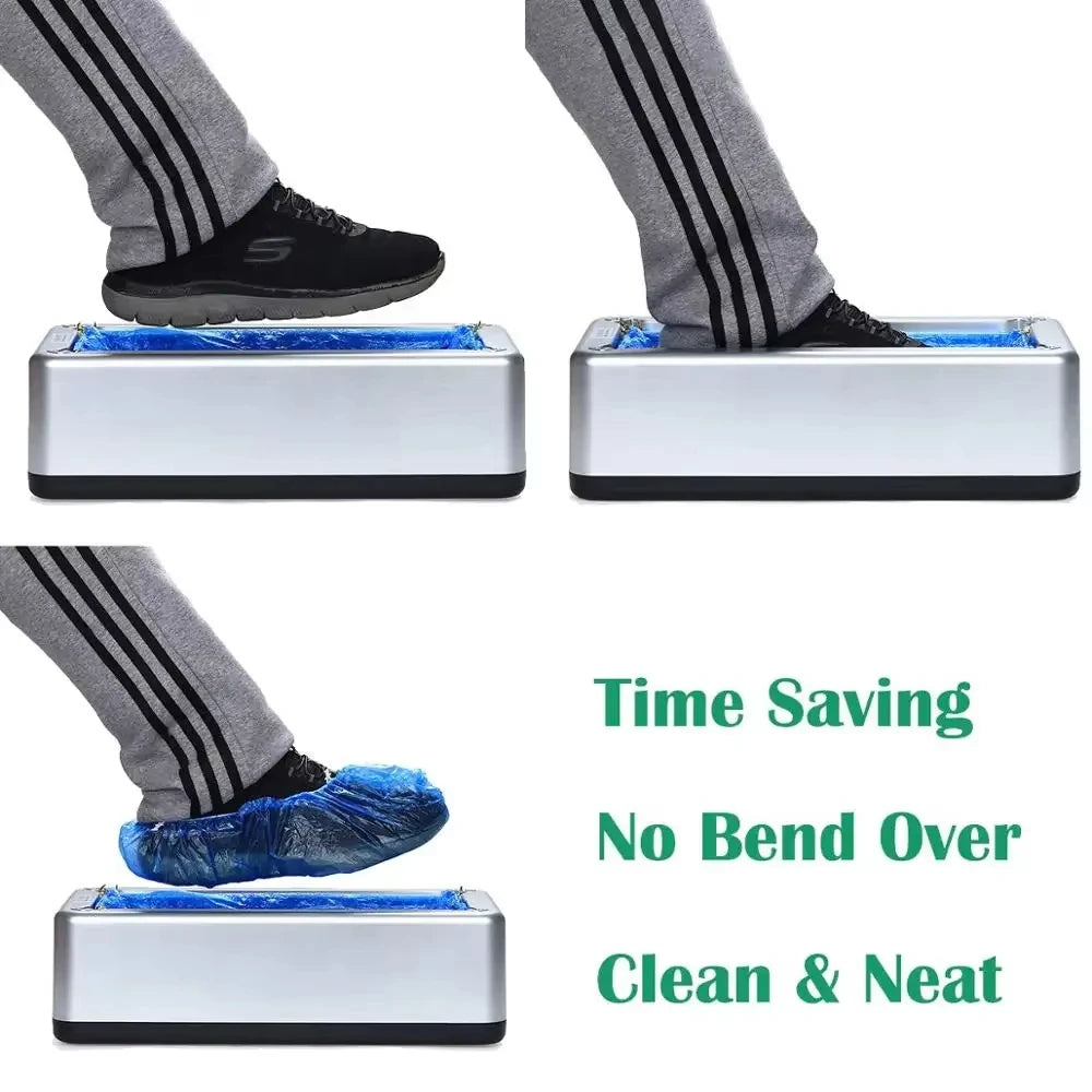 Automatic Disposable Waterproof Overshoes Dispenser Portable Hand-Free Shoe Cover Machine for Home Office Supermarket Smart Home