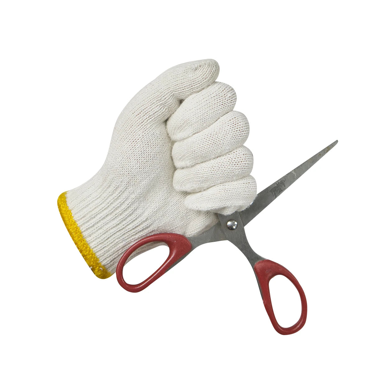 White Cotton Gloves for Construction Safety & Gardening Work-Protective Work Gloves Wholesale